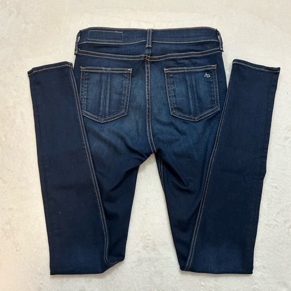 rag & bone Blue Skinny Jeans Sleek Fit - Picture 2 of 6